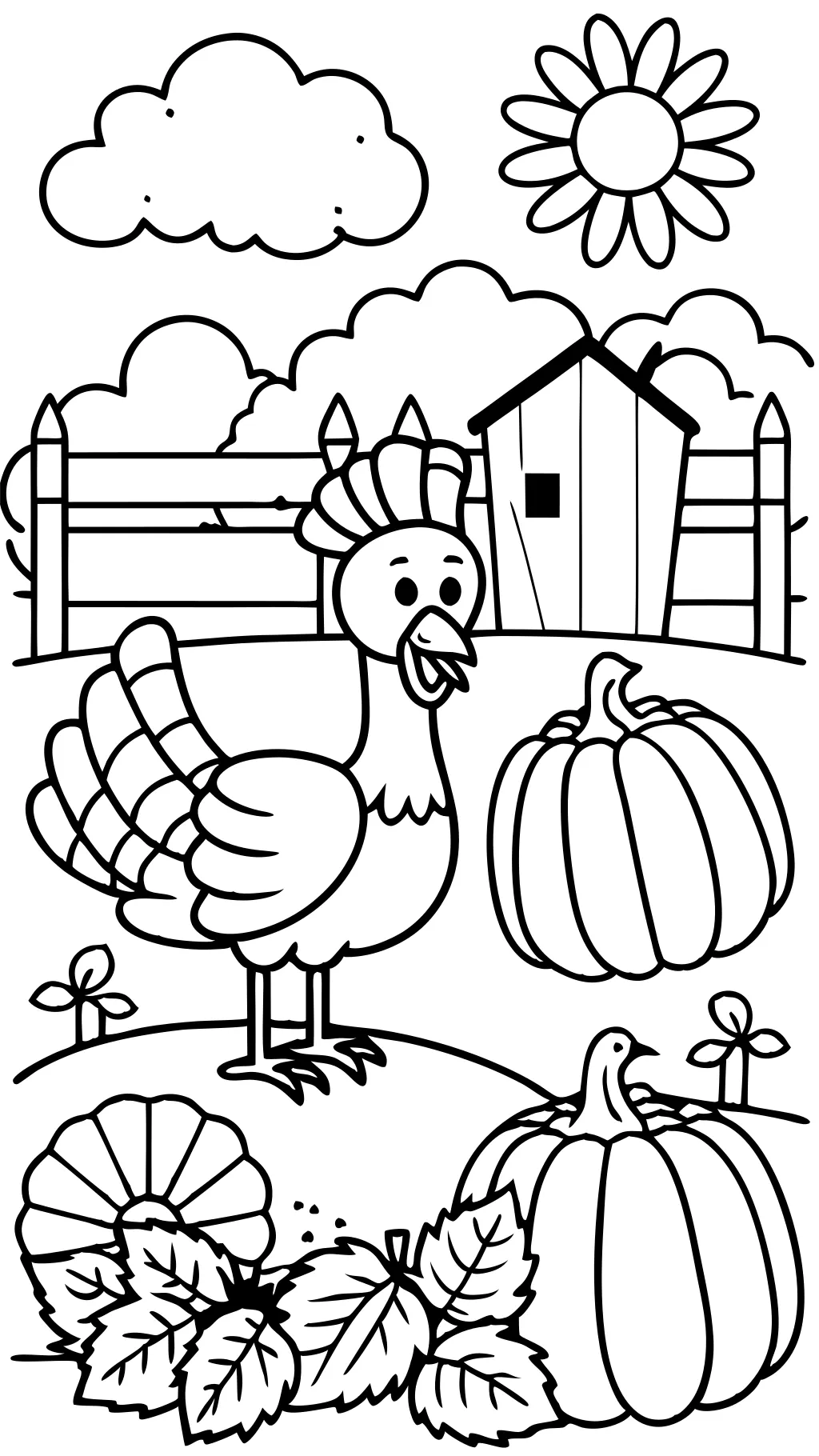 turkeys coloring pages